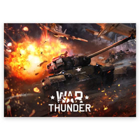 Поздравительная открытка с принтом war thunder , 100% бумага | плотность бумаги 280 г/м2, матовая, на обратной стороне линовка и место для марки
 | war thunder | war thunder 2019 | war thunder лучшие | war thunder самолеты | war thunder танки | вар тандер | игра war thunder | купить футболку war thunder | футболки war thunder