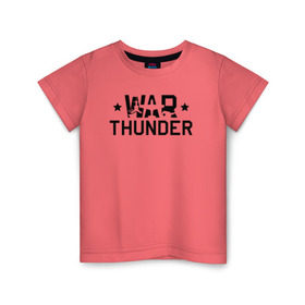 Детская футболка хлопок с принтом war thunder , 100% хлопок | круглый вырез горловины, полуприлегающий силуэт, длина до линии бедер | Тематика изображения на принте: war thunder | war thunder 2019 | war thunder лучшие | war thunder самолеты | war thunder танки | вар тандер | игра war thunder | купить футболку war thunder | футболки war thunder