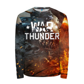 Мужской лонгслив 3D с принтом war thunder (ник на спине) , 100% полиэстер | длинные рукава, круглый вырез горловины, полуприлегающий силуэт | war thunder | war thunder 2019 | war thunder лучшие | war thunder самолеты | war thunder танки | вар тандер | игра war thunder | купить футболку war thunder | футболки war thunder