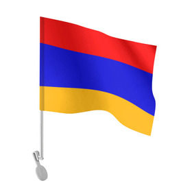 Флаг для автомобиля с принтом Армения. Флаг. , 100% полиэстер | Размер: 30*21 см | армения | армянский | государство | знамя | кавказ | республика | символ | снг | ссср | страна | флаг