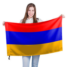 Флаг 3D с принтом Армения. Флаг. , 100% полиэстер | плотность ткани — 95 г/м2, размер — 67 х 109 см. Принт наносится с одной стороны | армения | армянский | государство | знамя | кавказ | республика | символ | снг | ссср | страна | флаг