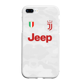 Чехол для iPhone 7Plus/8 Plus матовый с принтом Juventus away 19-20 , Силикон | Область печати: задняя сторона чехла, без боковых панелей | Тематика изображения на принте: champions | cristiano | italy | juventus | league | ronaldo | италия | криштиану | лига | роналду | чемпионов | ювентус