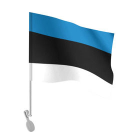 Флаг для автомобиля с принтом Эстония. Флаг. , 100% полиэстер | Размер: 30*21 см | балтии | государство | прибалтика | республика | снг | ссср | страна | страны | эстония