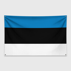 Флаг-баннер с принтом Эстония Флаг , 100% полиэстер | размер 67 х 109 см, плотность ткани — 95 г/м2; по краям флага есть четыре люверса для крепления | балтии | государство | прибалтика | республика | снг | ссср | страна | страны | эстония
