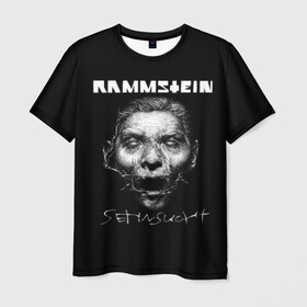 Мужская футболка 3D с принтом Rammstein , 100% полиэфир | прямой крой, круглый вырез горловины, длина до линии бедер | du hast | heavy | herzeleid | metal | mutter | rammstein | reise | rosenrot | sehnsucht | till lindemann | группа | метал | рамштайн | рок | тилль линдеманн | хард