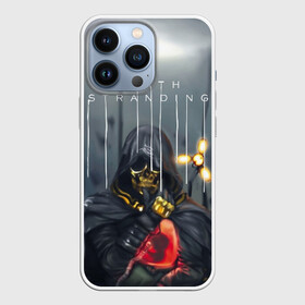 Чехол для iPhone 13 Pro с принтом Death Stranding (НА СПИНЕ) ,  |  | cliff | deadman | death stranding | fragile | hideo kojima | mads mikkelsen | norman reedus | sam | дельторо | дэдмен | коджима | кодзима | мадс миккельсен | норман ридус | сэм | хидео