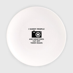 Тарелка с принтом Добрый фотограф , фарфор | диаметр - 210 мм
диаметр для нанесения принта - 120 мм | i shoot people | photo | photographer | фото | фотоаппарат | фотограф | фотография