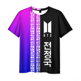 Мужская футболка 3D с принтом BTS (Jeon Jungkook) , 100% полиэфир | прямой крой, круглый вырез горловины, длина до линии бедер | bts | k pop | pop | бтс | к поп | любовь | поп