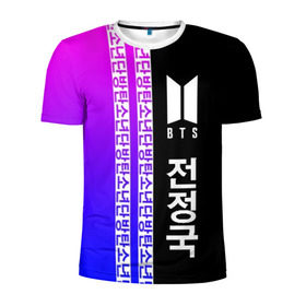 Мужская футболка 3D спортивная с принтом BTS (Jeon Jungkook) , 100% полиэстер с улучшенными характеристиками | приталенный силуэт, круглая горловина, широкие плечи, сужается к линии бедра | bts | k pop | pop | бтс | к поп | любовь | поп