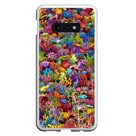 Чехол для Samsung S10E с принтом Коралловый риф , Силикон | Область печати: задняя сторона чехла, без боковых панелей | Тематика изображения на принте: вода | дайвинг | кораллы | кораловый | коралы | море | морской | океан | подводный | рыба | рыбки