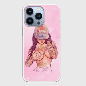 Чехол для iPhone 13 Pro с принтом Sexy girl ,  |  | девушка | летняя | тату | татуировки | тело | тянка