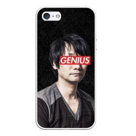 Чехол для iPhone 5/5S матовый с принтом Kojima GENIUS , Силикон | Область печати: задняя сторона чехла, без боковых панелей | death stranding | gamedev | genius | hideo | hideo kojima | hikka | kodjima | kojima | kojima productions | sempai | senpai | гений | кодзима | семпай | сенпай | хидео | хидео кодзима