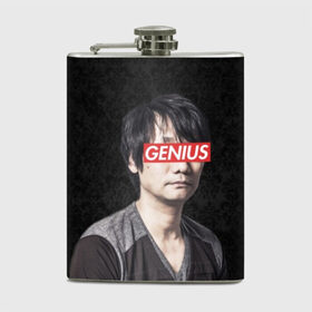 Фляга с принтом Kojima GENIUS , металлический корпус | емкость 0,22 л, размер 125 х 94 мм. Виниловая наклейка запечатывается полностью | Тематика изображения на принте: death stranding | gamedev | genius | hideo | hideo kojima | hikka | kodjima | kojima | kojima productions | sempai | senpai | гений | кодзима | семпай | сенпай | хидео | хидео кодзима