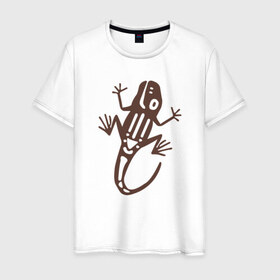 Мужская футболка хлопок с принтом Geko , 100% хлопок | прямой крой, круглый вырез горловины, длина до линии бедер, слегка спущенное плечо. | гекон | динозавры | дракон | животные | лягушки | ящер | ящерица