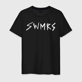 Мужская футболка хлопок с принтом SWMRS , 100% хлопок | прямой крой, круглый вырез горловины, длина до линии бедер, слегка спущенное плечо. | emilys army | pop punk | punk rock | surf punk | surf rock | swimmers | swmrs | the clocks | the raining souls