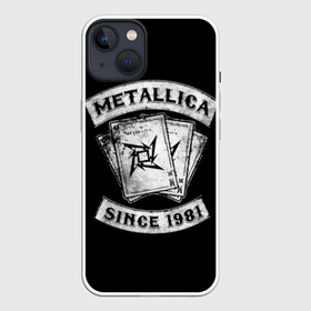 Чехол для iPhone 13 с принтом Metallica ,  |  | album | black | concert | heavy | kirk | metal | metallica | music | rock | tolls | джеймс хэтфилд | кирк хэмметт | клифф бёртон | ларс ульрих | метал | металлика | трэш