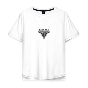 Мужская футболка хлопок Oversize с принтом lascala 2 , 100% хлопок | свободный крой, круглый ворот, “спинка” длиннее передней части | lascala