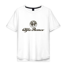Мужская футболка хлопок Oversize с принтом alfa romeo formula1 , 100% хлопок | свободный крой, круглый ворот, “спинка” длиннее передней части | alfa romeo | f1 | formula1