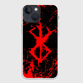 Чехол для iPhone 13 mini с принтом BERSERK logo elements ,  |  | Тематика изображения на принте: anime | berserk | heroes | knight | manga | аниме | берсерк | герои | манга | рыцарь