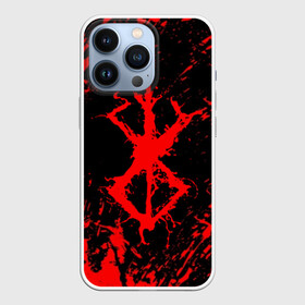 Чехол для iPhone 13 Pro с принтом BERSERK logo elements ,  |  | Тематика изображения на принте: anime | berserk | heroes | knight | manga | аниме | берсерк | герои | манга | рыцарь