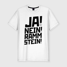 Мужская футболка премиум с принтом RAMMSTEIN , 92% хлопок, 8% лайкра | приталенный силуэт, круглый вырез ворота, длина до линии бедра, короткий рукав | du hast | mein herz | rammstein | rammstein rock | ramstein | группа rammstein | концерт рамштайн | рамштайн | рамштайн дойчланд | тилль линдеманн | у хаст