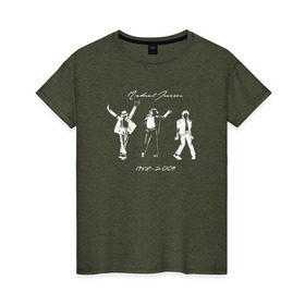 Женская футболка хлопок с принтом Майкл Джексон , 100% хлопок | прямой крой, круглый вырез горловины, длина до линии бедер, слегка спущенное плечо | автор песен | актёр | американский певец | аранжировщик | музыка | музыкальный продюсер | поп | сценарист | танцор | филантроп | хореограф