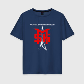 Женская футболка хлопок Oversize с принтом Михаэль Шенкер , 100% хлопок | свободный крой, круглый ворот, спущенный рукав, длина до линии бедер
 | michael schenker group | scorpions | ufo | гитарист | немецкий | хард рок | хэви метал