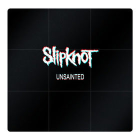 Магнитный плакат 3Х3 с принтом Slipknot Unsainted , Полимерный материал с магнитным слоем | 9 деталей размером 9*9 см | Тематика изображения на принте: 2019 | metal | music | new | rock | single | slipknot | unsainted