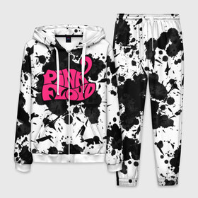 Мужской костюм 3D с принтом PINK FLOYD , 100% полиэстер | Манжеты и пояс оформлены тканевой резинкой, двухслойный капюшон со шнурком для регулировки, карманы спереди | Тематика изображения на принте: pink floyd | pink floyd another | pink floyd logo. | pink floyd the wall | группа pink floyd | пинк флойд
