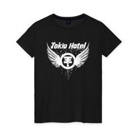 Женская футболка хлопок с принтом Tokio Hotel , 100% хлопок | прямой крой, круглый вырез горловины, длина до линии бедер, слегка спущенное плечо | hotel | island | tokio | tokio hotel | альтернативный | билл каулитц | георг листинг | группа | густав шефер | отель | пауэр | поп | рок | синти | синтипоп | токийский | токио | том каулитц | хотель