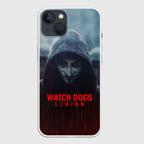 Чехол для iPhone 13 с принтом WATCH DOGS LEGION ,  |  | action | ct os | ded sec | fox | game | hacker | legion | watch dogs | watch dogs 2 | watch dogs legion | знак лиса | игра | компьютерная игра | легион | хакер