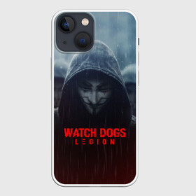 Чехол для iPhone 13 mini с принтом WATCH DOGS LEGION ,  |  | action | ct os | ded sec | fox | game | hacker | legion | watch dogs | watch dogs 2 | watch dogs legion | знак лиса | игра | компьютерная игра | легион | хакер