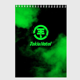 Скетчбук с принтом Tokio Hotel , 100% бумага
 | 48 листов, плотность листов — 100 г/м2, плотность картонной обложки — 250 г/м2. Листы скреплены сверху удобной пружинной спиралью | Тематика изображения на принте: hotel | island | tokio | tokio hotel | альтернативный | билл каулитц | георг листинг | группа | густав шефер | отель | пауэр | поп | рок | синти | синтипоп | токийский | токио | том каулитц | хотель