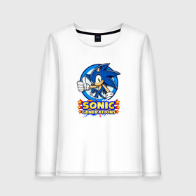 Женский лонгслив хлопок с принтом SONIC GENERATIONS , 100% хлопок |  | hedgehog | metal sonic | silver | silver the hedgehog | sonic | sonic boom | sonic the hedgehog | ёж сонник | игры | соник | фильмы