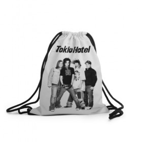 Рюкзак-мешок 3D с принтом Tokio Hotel , 100% полиэстер | плотность ткани — 200 г/м2, размер — 35 х 45 см; лямки — толстые шнурки, застежка на шнуровке, без карманов и подкладки | Тематика изображения на принте: alternative rock | band | bill kaulitz | boys | german | hotel | music | pop rock | powerpop | synthpop | tokyo | tom ka | альтернативный рок | билл каулитц | георг листинг | группа | густав шефер | мальчики | музыка | немецкая | отель | пауэр поп