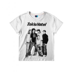 Детская футболка 3D с принтом Tokio Hotel , 100% гипоаллергенный полиэфир | прямой крой, круглый вырез горловины, длина до линии бедер, чуть спущенное плечо, ткань немного тянется | Тематика изображения на принте: alternative rock | band | bill kaulitz | boys | german | hotel | music | pop rock | powerpop | synthpop | tokyo | tom ka | альтернативный рок | билл каулитц | георг листинг | группа | густав шефер | мальчики | музыка | немецкая | отель | пауэр поп