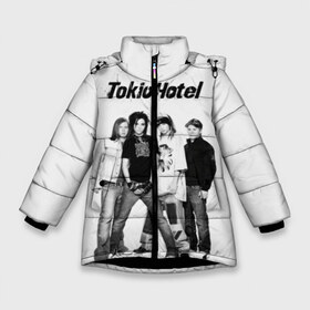 Зимняя куртка для девочек 3D с принтом Tokio Hotel , ткань верха — 100% полиэстер; подклад — 100% полиэстер, утеплитель — 100% полиэстер. | длина ниже бедра, удлиненная спинка, воротник стойка и отстегивающийся капюшон. Есть боковые карманы с листочкой на кнопках, утяжки по низу изделия и внутренний карман на молнии. 

Предусмотрены светоотражающий принт на спинке, радужный светоотражающий элемент на пуллере молнии и на резинке для утяжки. | alternative rock | band | bill kaulitz | boys | german | hotel | music | pop rock | powerpop | synthpop | tokyo | tom ka | альтернативный рок | билл каулитц | георг листинг | группа | густав шефер | мальчики | музыка | немецкая | отель | пауэр поп