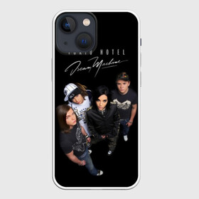 Чехол для iPhone 13 mini с принтом Tokio Hotel ,  |  | alternative rock | band | bill kaulitz | boys | german | hotel | music | pop rock | powerpop | synthpop | tokyo | tom ka | альтернативный рок | билл каулитц | георг листинг | группа | густав шефер | мальчики | музыка | немецкая | отель | пауэр поп