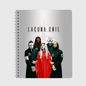 Тетрадь с принтом Lacuna Coil , 100% бумага | 48 листов, плотность листов — 60 г/м2, плотность картонной обложки — 250 г/м2. Листы скреплены сбоку удобной пружинной спиралью. Уголки страниц и обложки скругленные. Цвет линий — светло-серый
 | alternative | cristina scabbia | epic metal | goth | gothic | lacuna | lacuna coil | melodic metal | metal | nu metal | rock | готик рок | готика | готический рок | метал