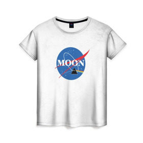 Женская футболка 3D с принтом Moon Pink Floyd , 100% полиэфир ( синтетическое хлопкоподобное полотно) | прямой крой, круглый вырез горловины, длина до линии бедер | pink floyd | pinkfloyd | арт | артрок | группа | дэвид гилмор | пинк флойд | пинкфлойд | прогрессивный | психоделический | рок | сид барретт | симфонический | спэйс | эйсид | экспериментальный
