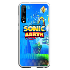 Чехол для Honor P30 с принтом SONIC EARTH , Силикон | Область печати: задняя сторона чехла, без боковых панелей | hedgehog | metal sonic | silver | silver the hedgehog | sonic | sonic boom | sonic the hedgehog | ёж сонник | игры | соник | фильмы