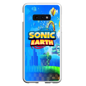 Чехол для Samsung S10E с принтом SONIC EARTH , Силикон | Область печати: задняя сторона чехла, без боковых панелей | hedgehog | metal sonic | silver | silver the hedgehog | sonic | sonic boom | sonic the hedgehog | ёж сонник | игры | соник | фильмы