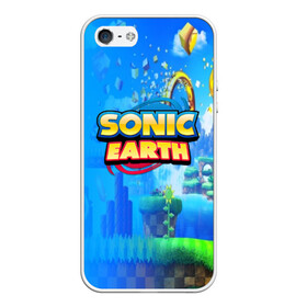 Чехол для iPhone 5/5S матовый с принтом SONIC EARTH , Силикон | Область печати: задняя сторона чехла, без боковых панелей | hedgehog | metal sonic | silver | silver the hedgehog | sonic | sonic boom | sonic the hedgehog | ёж сонник | игры | соник | фильмы