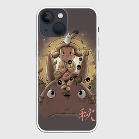 Чехол для iPhone 13 mini с принтом Мой сосед Тоторо ,  |  | anime | forest | meme | my neighbor | protectors | tokyo | totoro | аниме | гибли | иероглиф | манга | миядзаки | мой сосед | стиль | тоторо | фентези | хаяо | япония