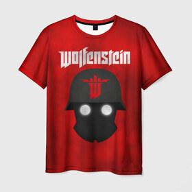 Мужская футболка 3D с принтом Wolfenstein , 100% полиэфир | прямой крой, круглый вырез горловины, длина до линии бедер | cyberpilot | new colossus | new order | old blood | wolfenstein | youngblood | игры