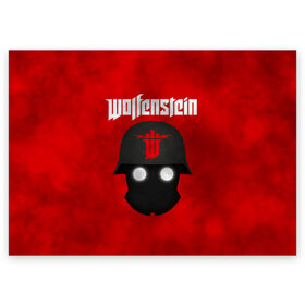 Поздравительная открытка с принтом Wolfenstein , 100% бумага | плотность бумаги 280 г/м2, матовая, на обратной стороне линовка и место для марки
 | cyberpilot | new colossus | new order | old blood | wolfenstein | youngblood | игры