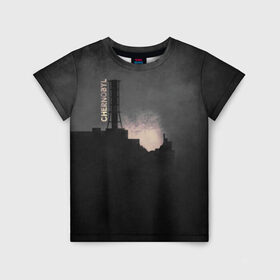 Детская футболка 3D с принтом Чернобыль 5 , 100% гипоаллергенный полиэфир | прямой крой, круглый вырез горловины, длина до линии бедер, чуть спущенное плечо, ткань немного тянется | Тематика изображения на принте: chernobyl | nuclear | pripyat | припять | сериал | чернобыль