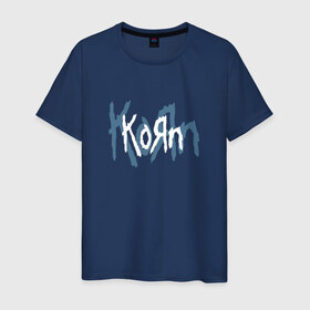 Мужская футболка хлопок с принтом Korn , 100% хлопок | прямой крой, круглый вырез горловины, длина до линии бедер, слегка спущенное плечо. | korn | koяn | джонатан дэвис | корн | ню метал | нюметал | рок