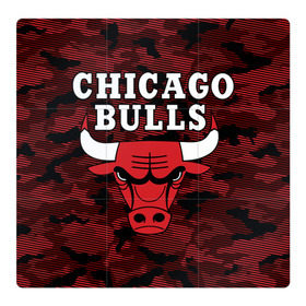 Магнитный плакат 3Х3 с принтом Chicago Bulls , Полимерный материал с магнитным слоем | 9 деталей размером 9*9 см | 