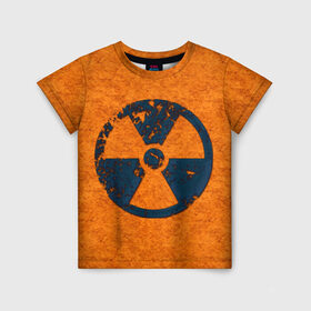 Детская футболка 3D с принтом Радиация , 100% гипоаллергенный полиэфир | прямой крой, круглый вырез горловины, длина до линии бедер, чуть спущенное плечо, ткань немного тянется | radiation | кислота | прикол | прикольная картинка | радиация